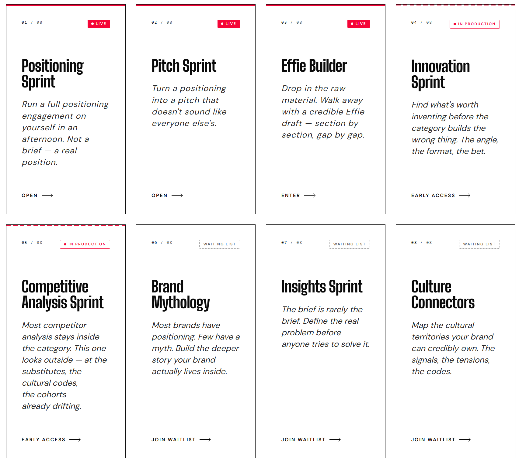 Panama Red — product UI